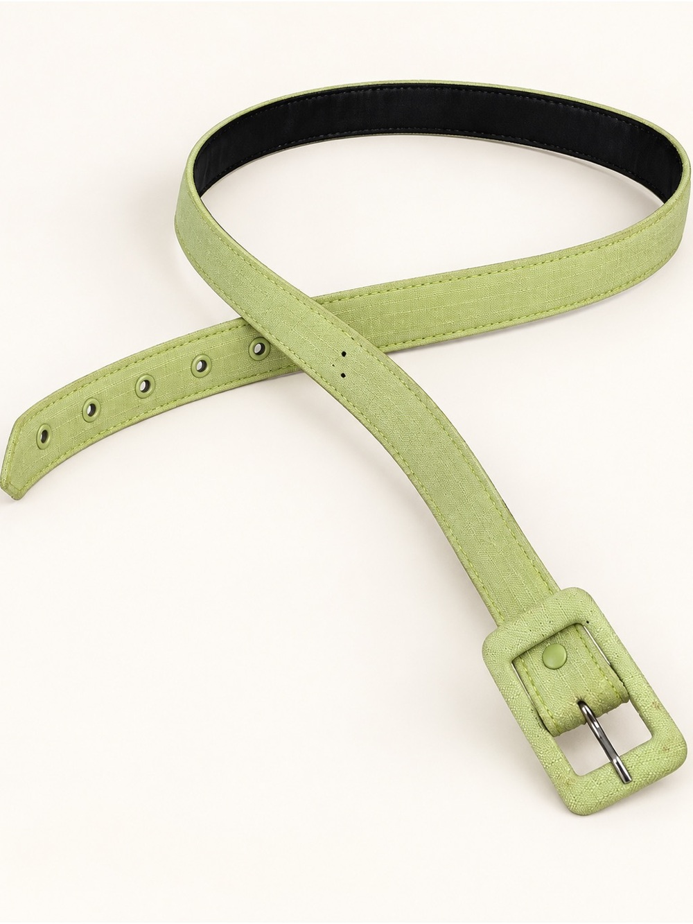 Men's Light Green Fabric Belt - Unbranded